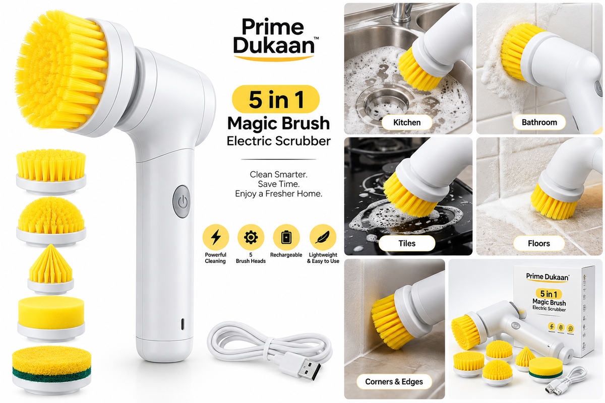 5 in 1 Magic Brush Electric Scrubber