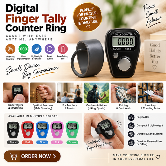 Digital Finger Tally Counter Ring